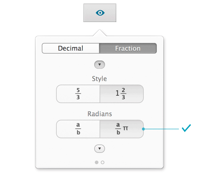 Fraction Popover