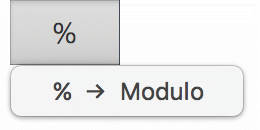 Percent As Modulo