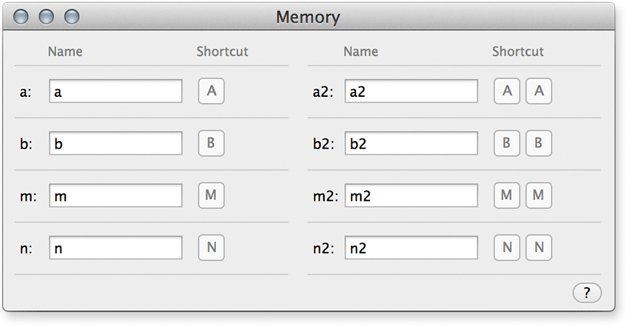 Memory Options