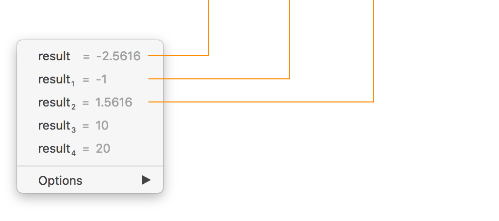 Result Menu Cubic Annotation