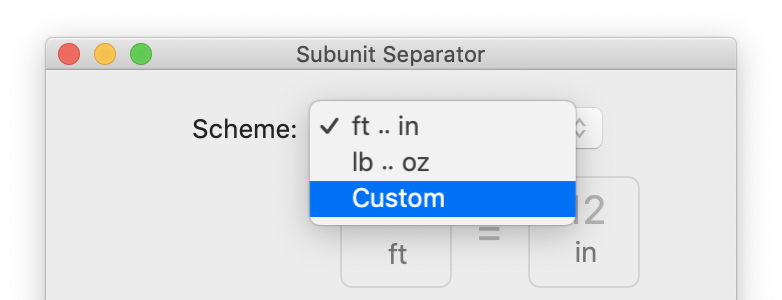 Subunit Options Popup