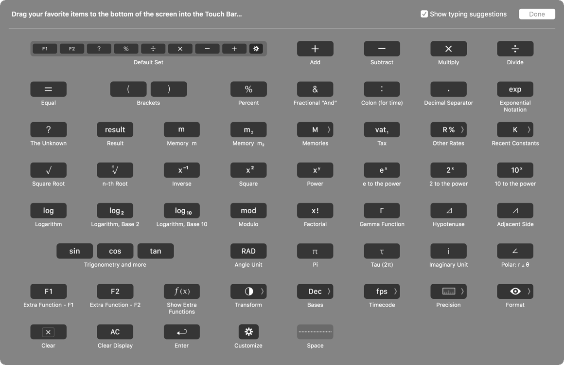 Touch Bar Customization Resized